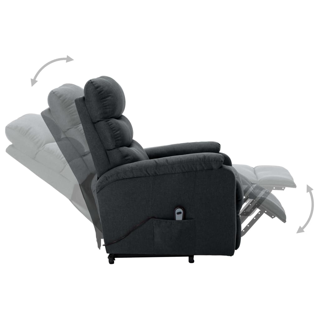 vidaXL Recliner Electric Power Lift Recliner Chair for Home Theater Fabric-0