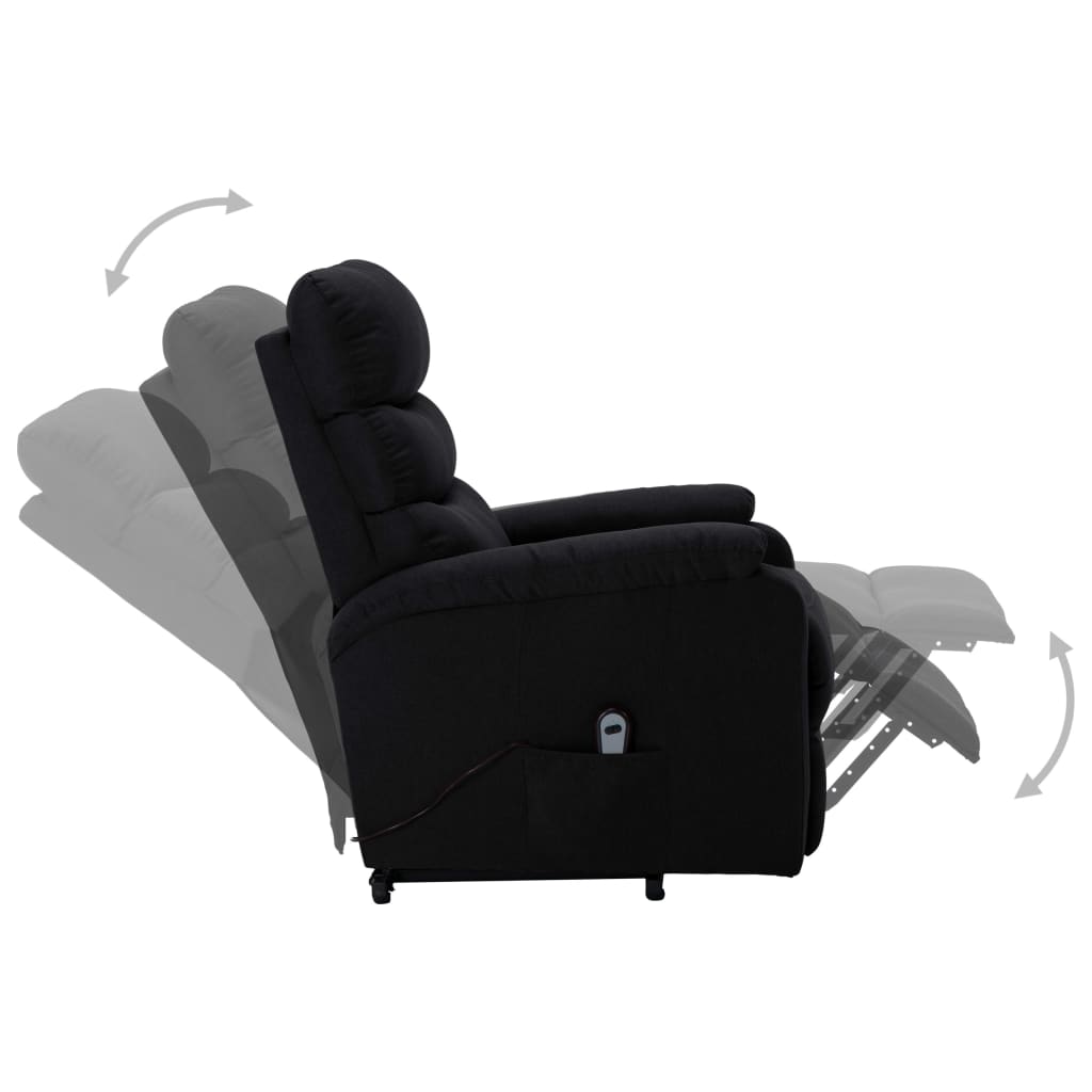 vidaXL Recliner Electric Power Lift Recliner Chair for Home Theater Fabric-1