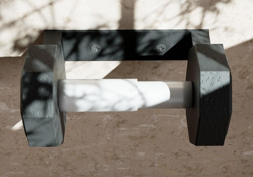 Dumbbell Toilet Paper Holder – Gym-Inspired Bathroom Decor for Fitness