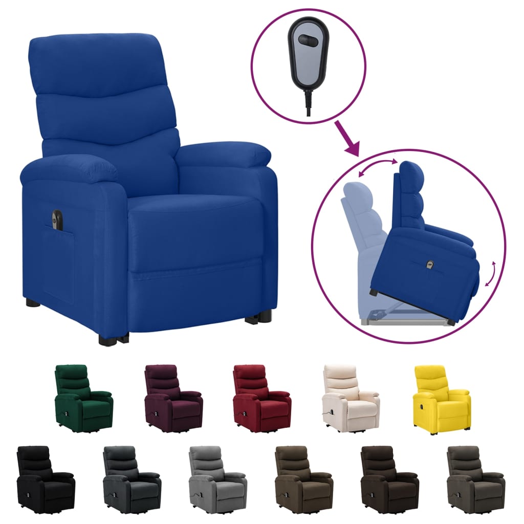 vidaXL Recliner Electric Power Lift Recliner Chair for Home Theater Fabric-5